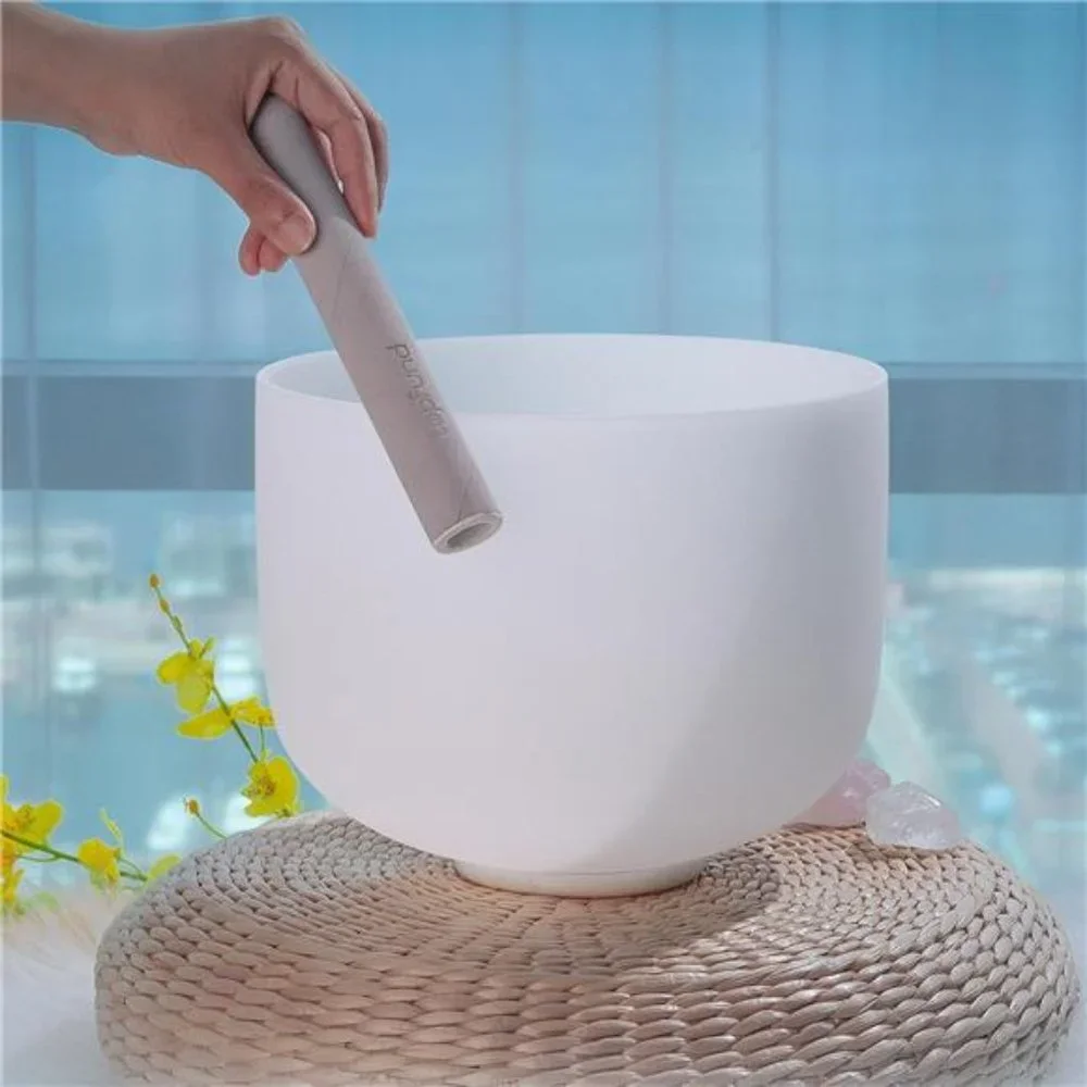 F Note Quartz Crystal Singing Bowl 8 Inch Heart Chakra Meditation Sound Healing - Picture 6 of 6